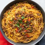 One Pot Taco Spaghetti