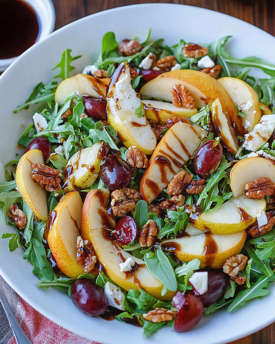 Pear Salad with Balsamic Vinaigrette
