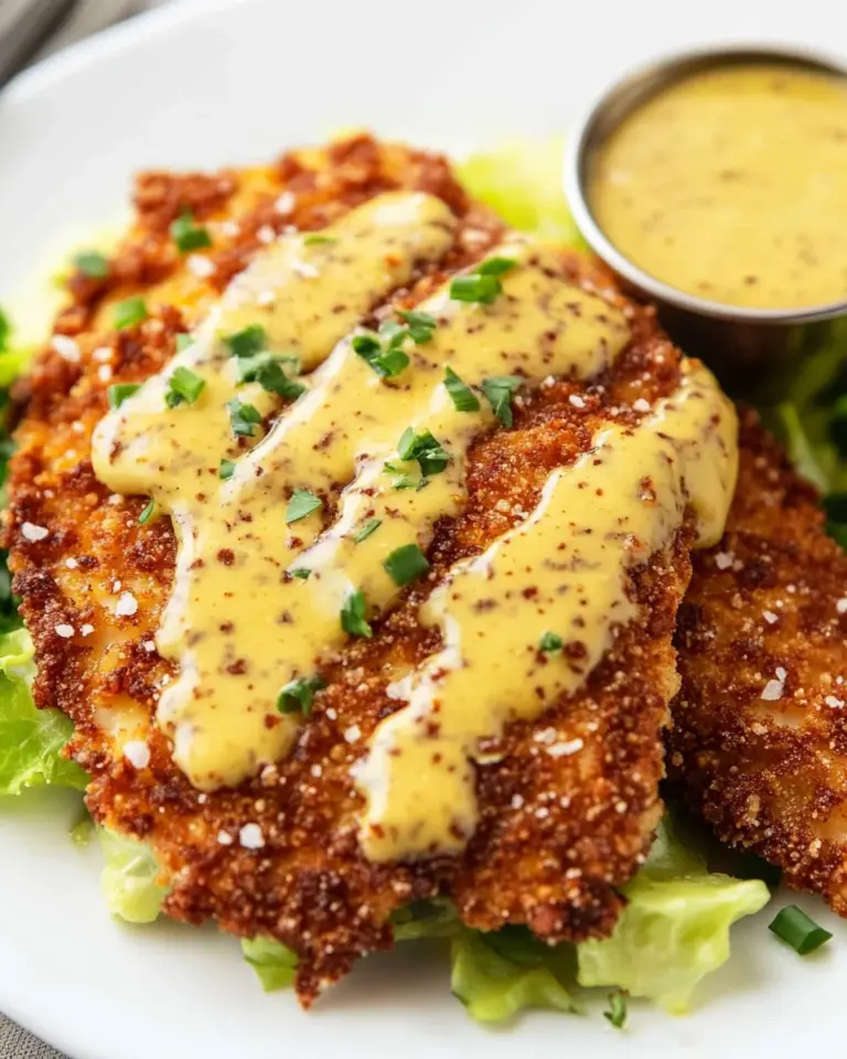 Pretzel Crusted Chicken with Honey Mustard Sauce