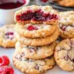 Raspberry Crumble Cookies