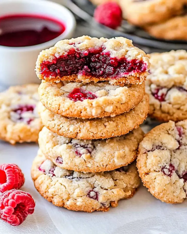 Raspberry Crumble Cookies