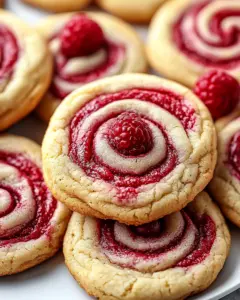 Raspberry Swirl Cookies