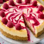 Raspberry Swirl Lemon Cheesecake