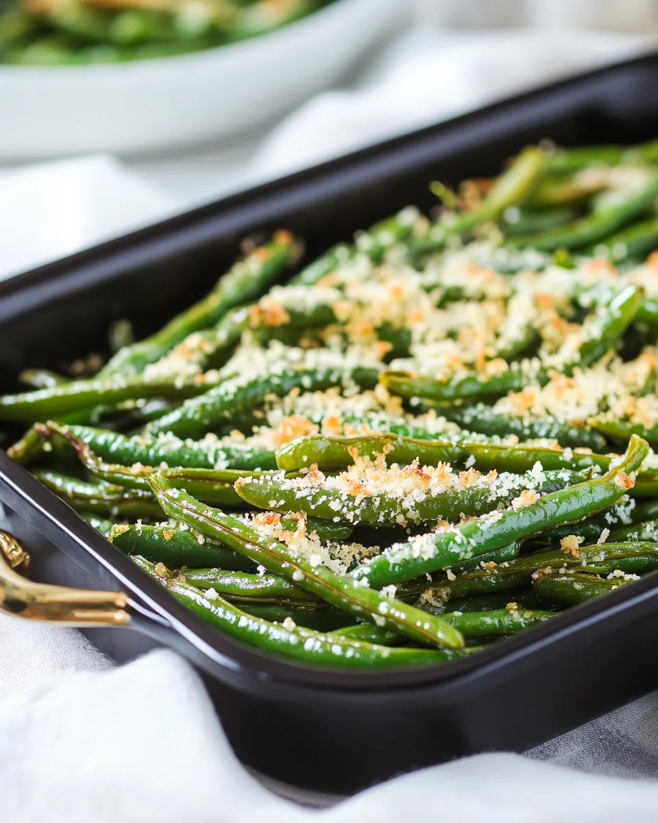 Roasted Parmesan Green Beans