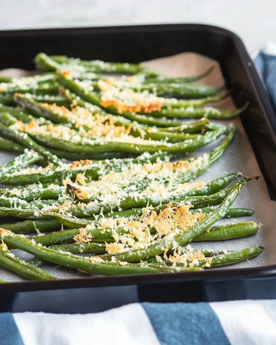 Roasted Parmesan Green Beans 18 Roasted
