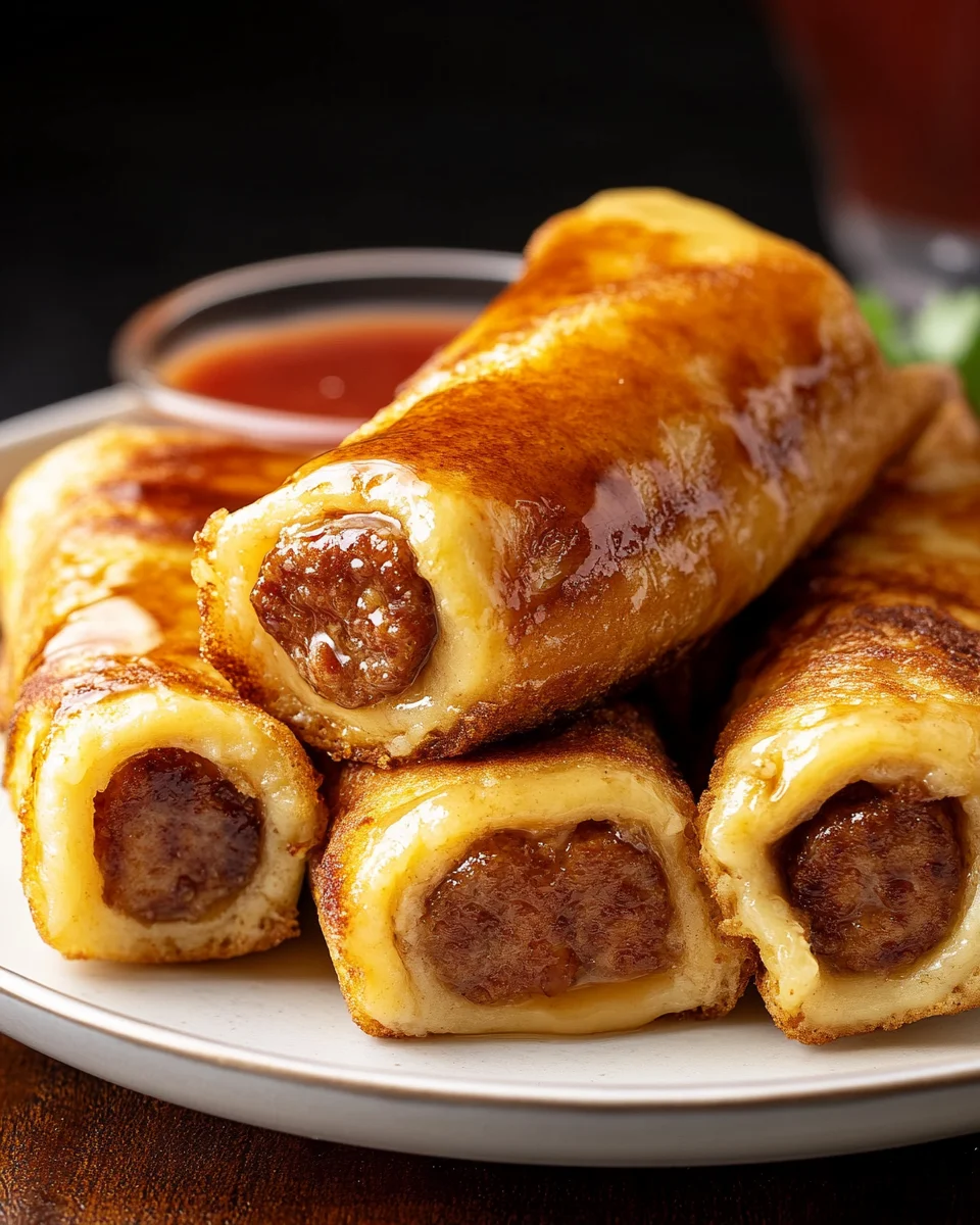 Sausage French Toast Roll-Ups