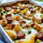 Sausage and Potato Casserole with Spring Veggies