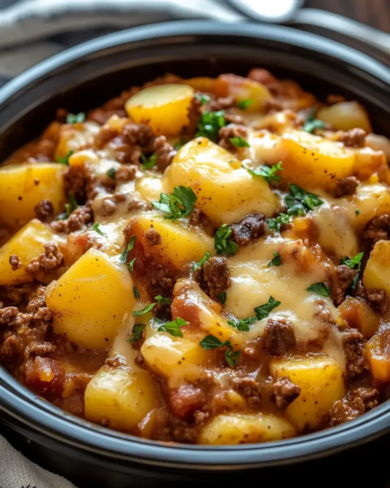 Slow Cooker Cowboy Potato Casserole