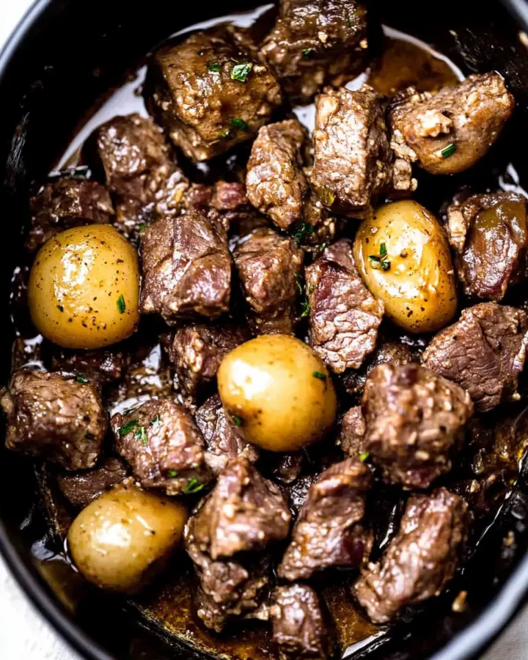 Slow Cooker Garlic Butter Beef Bites
