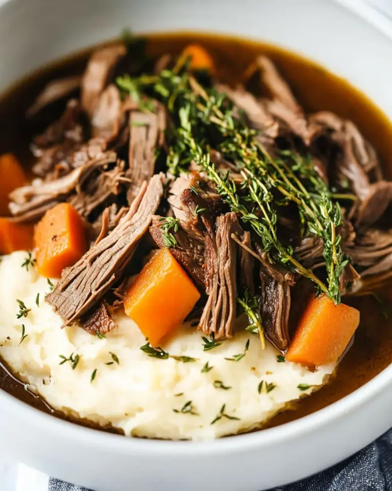 Slow Cooker Garlic Herb Pot Roast