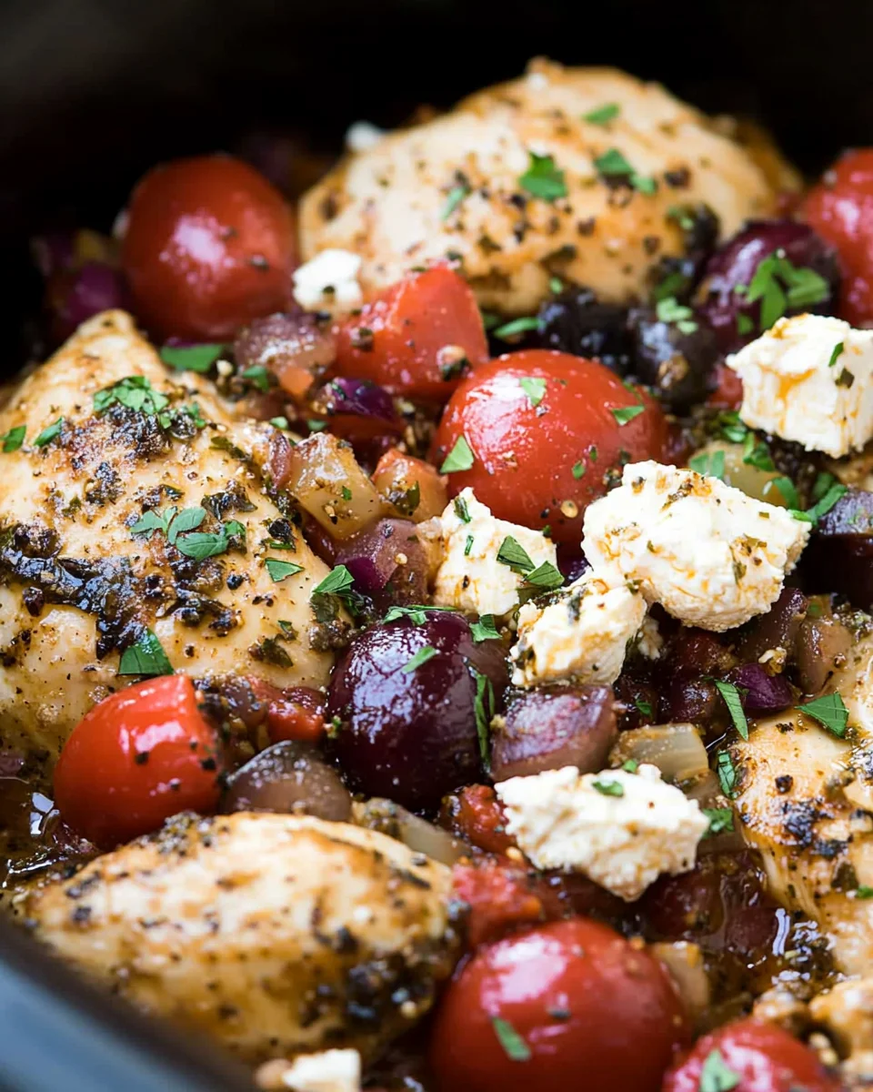 Slow Cooker Greek Chicken