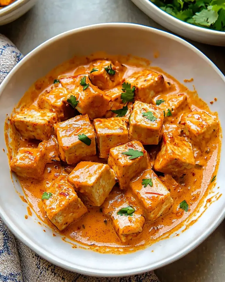 Spicy Tofu with Creamy Coconut Sauce