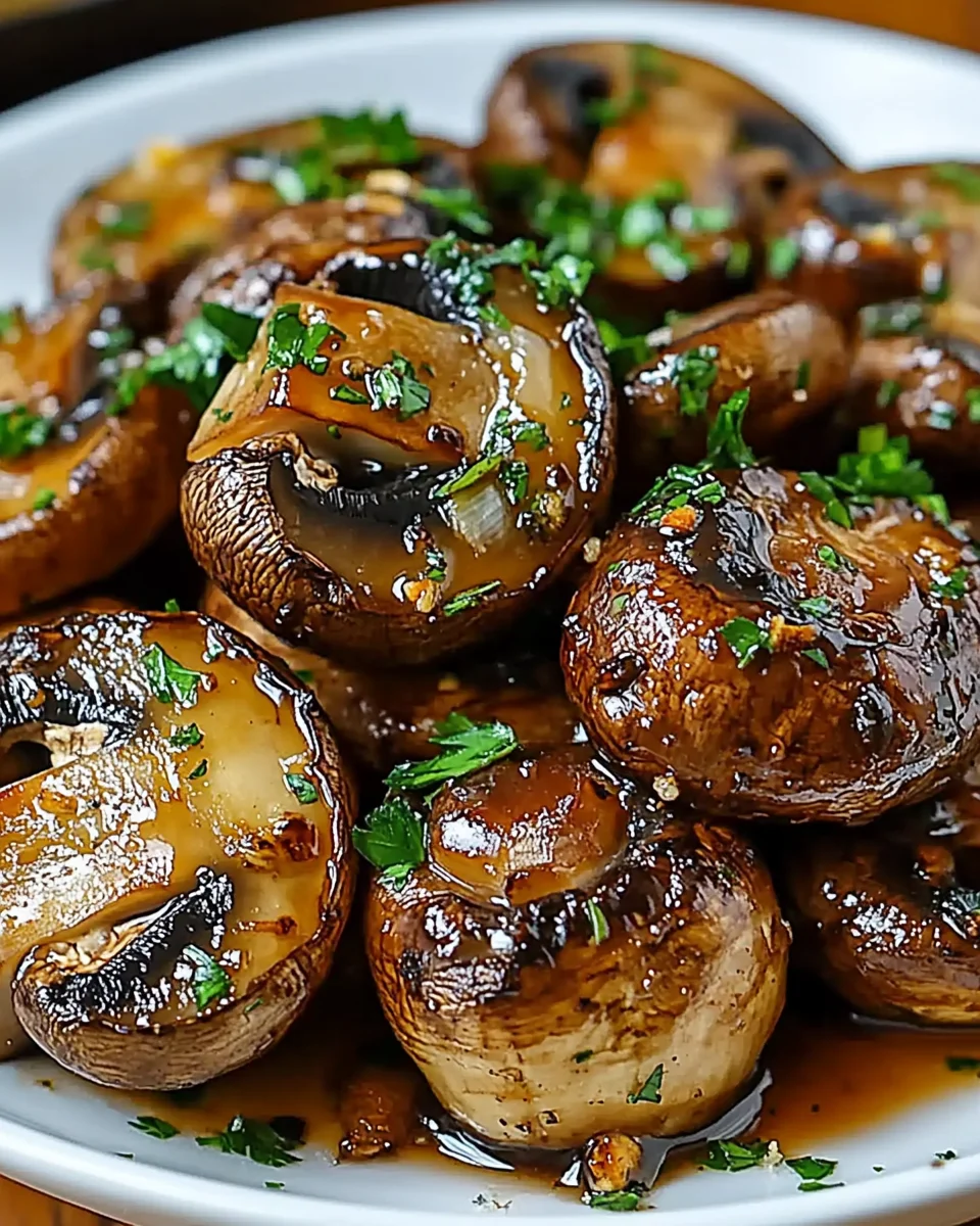 Steakhouse Garlic Butter Mushrooms