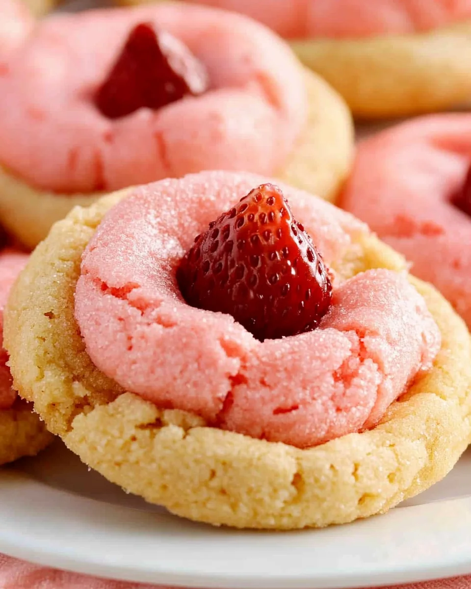 Strawberry Kiss Cookies
