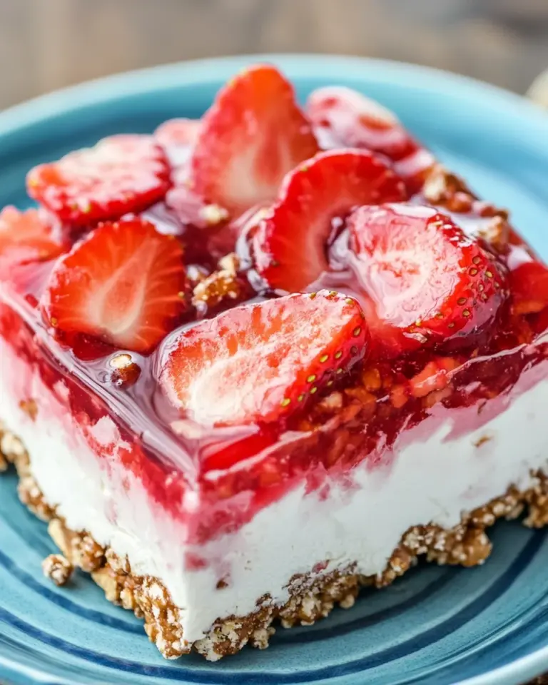 Strawberry Pretzel Jello Salad