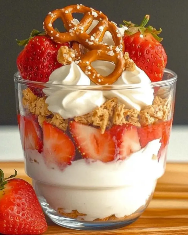 Strawberry Pretzel Salad Parfaits