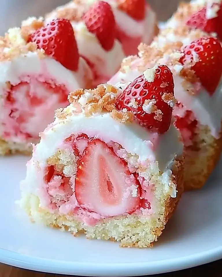 Strawberry Shortcake Cheesecake Rolls