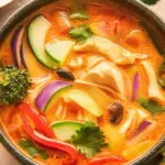 Thai Coconut Curry Chicken Soup