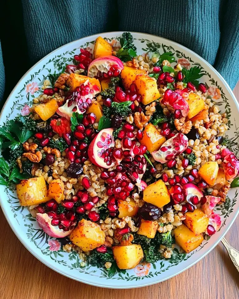 Winter Pomegranate and Grain Salad