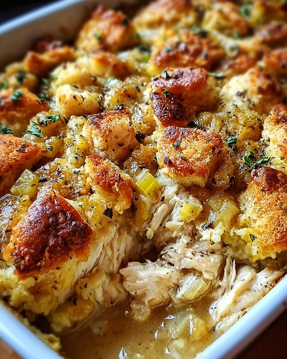 Dolly’s Chicken and Stuffing Casserole