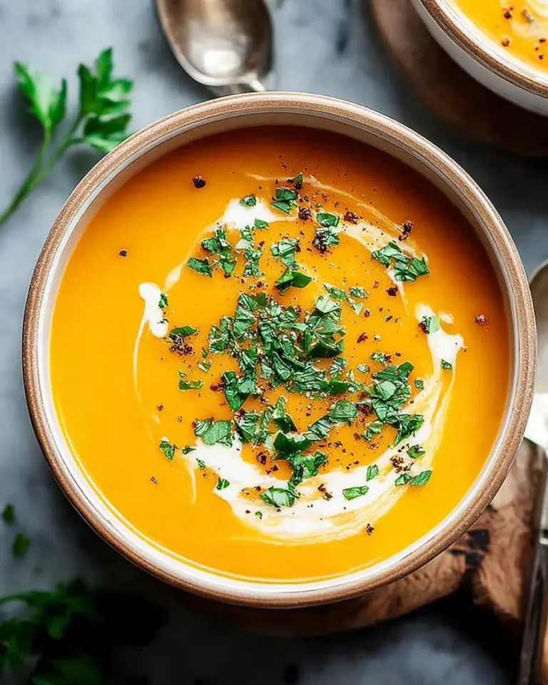 Easy Butternut Squash and Sweet Potato Soup