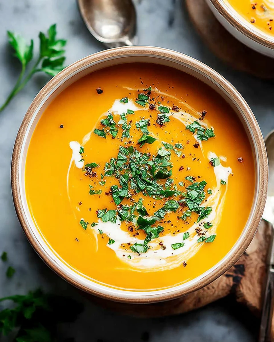 Easy Butternut Squash and Sweet Potato Soup