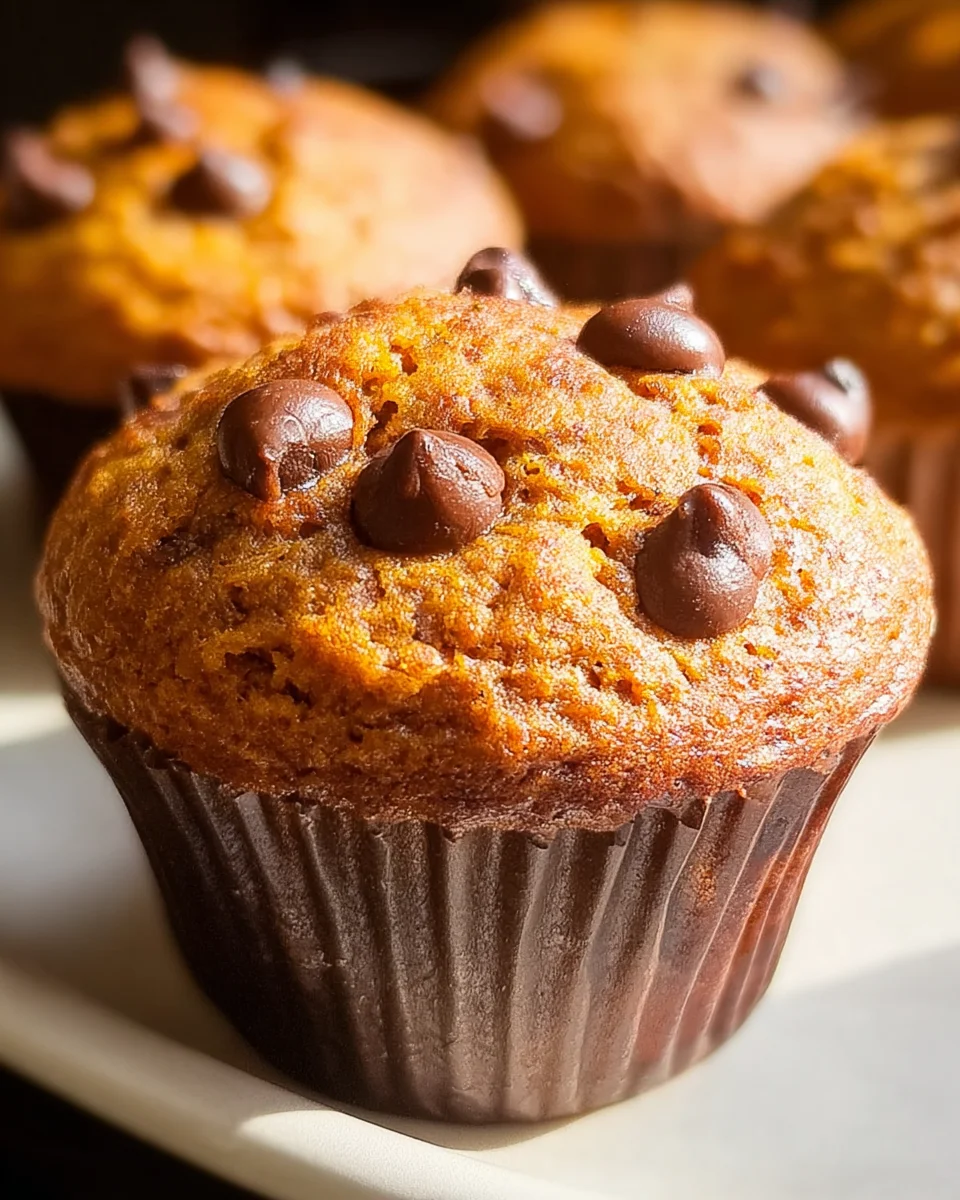Pumpkin Chocolate Chip Muffins