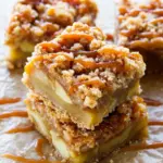 Salted Caramel Apple Crumble Bars Fall Treat