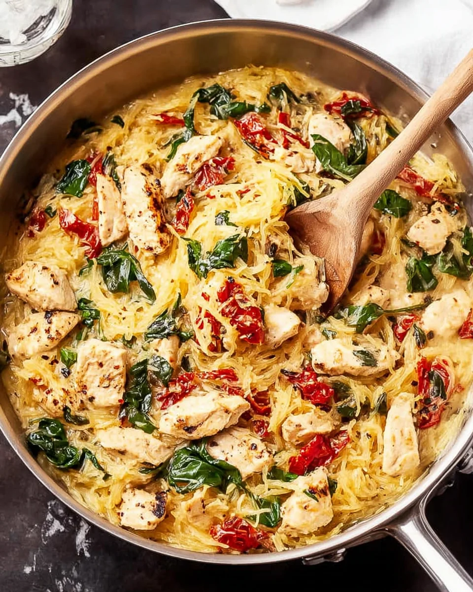 Home 10 Tuscan Chicken and Spaghetti Squash